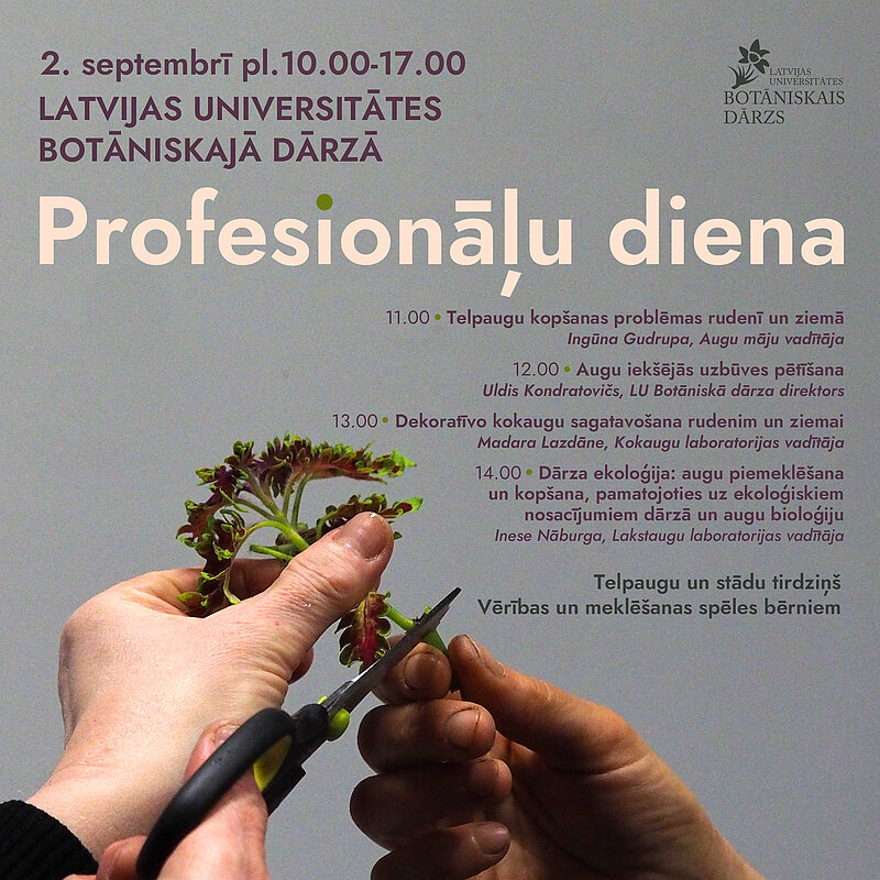 Iepazīstinām ar Profesionāļu dienas programmu