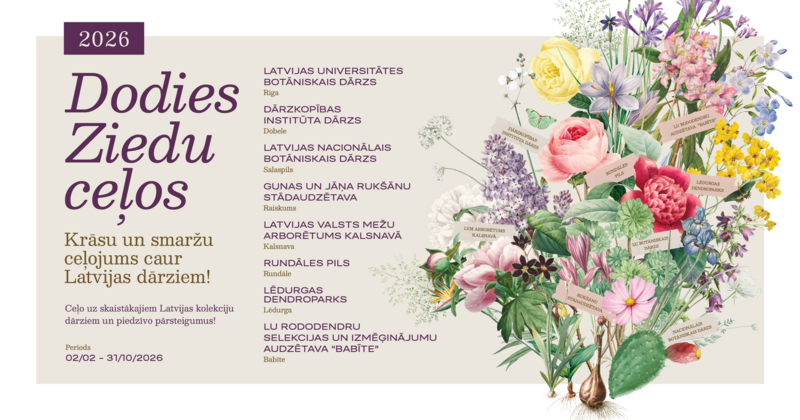 “Ziedu ceļos 2026” aicina iepazīt Latvijas skaistākos ziedošos dārzus