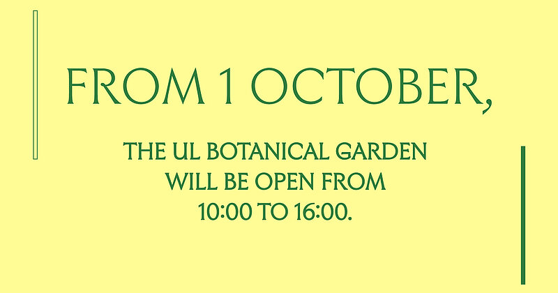 From 1 October: new opening hours and ticket prices