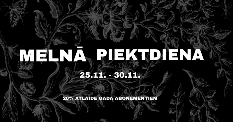 Melnās piektdienas atlaide gada abonementiem